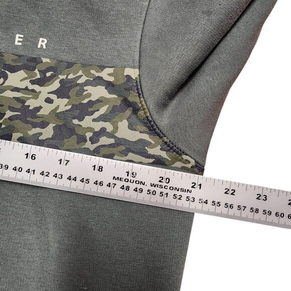STOP by Octave Women's Camouflage Graphic Hoodie Size L Green 100% Cotton - Picture 12 of 12